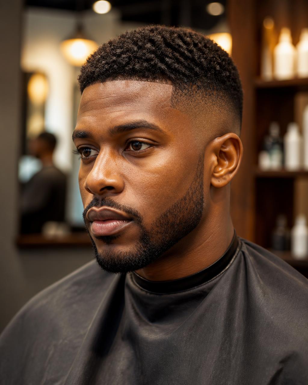 Textured crop met skin fade — herenkapsel bij Yensi Style